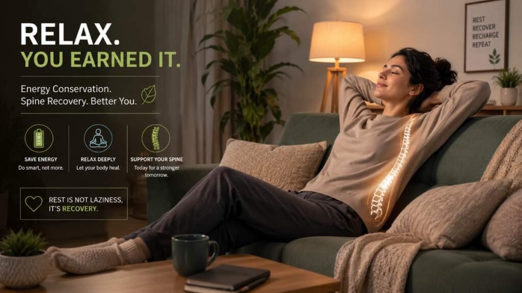 Energy conservation for back pain treatment