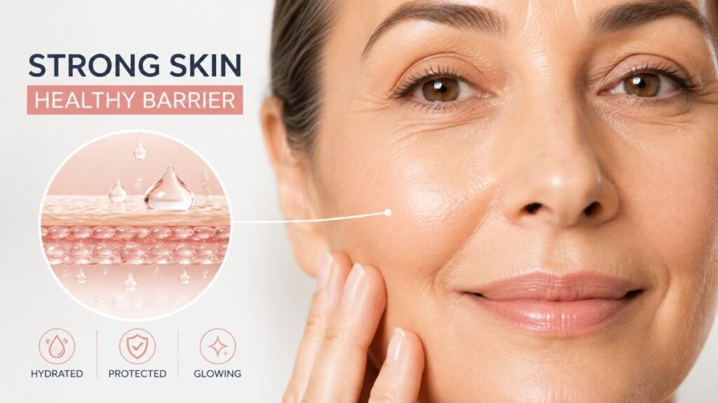 Skin barrier repair for mature skin