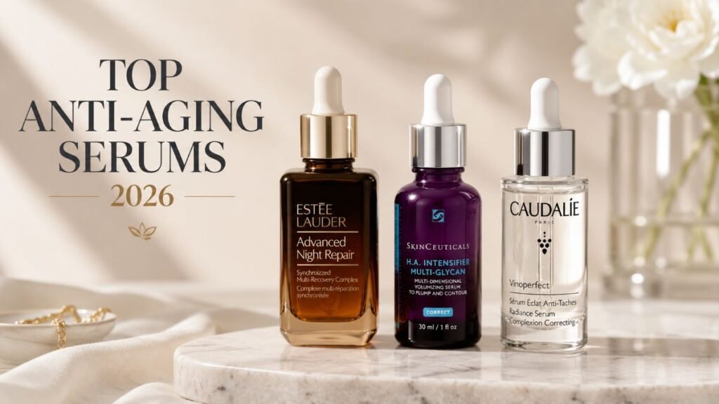 Top anti-aging serums for sensitive skin over 50