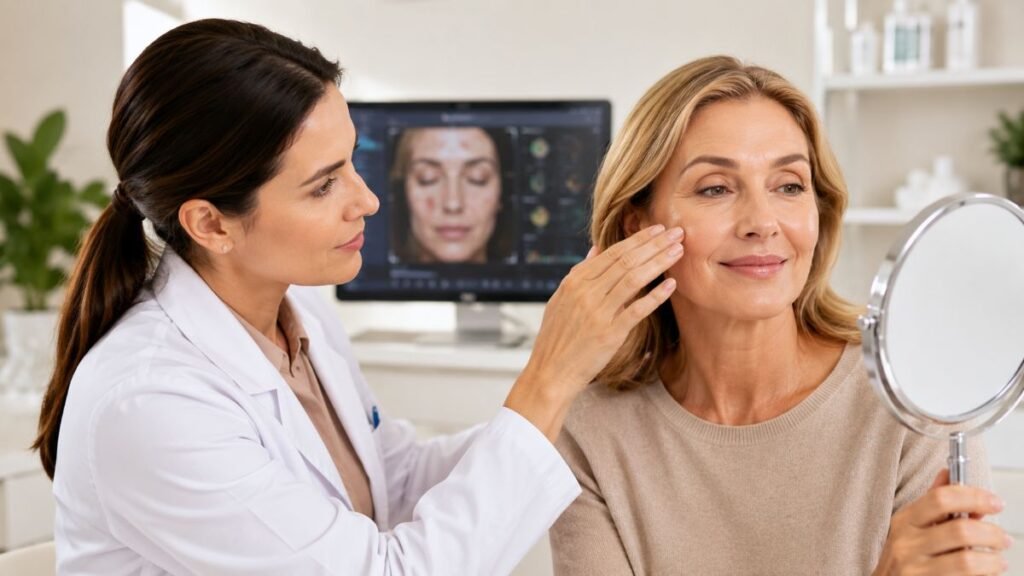 Professional skin health consultation for 50+