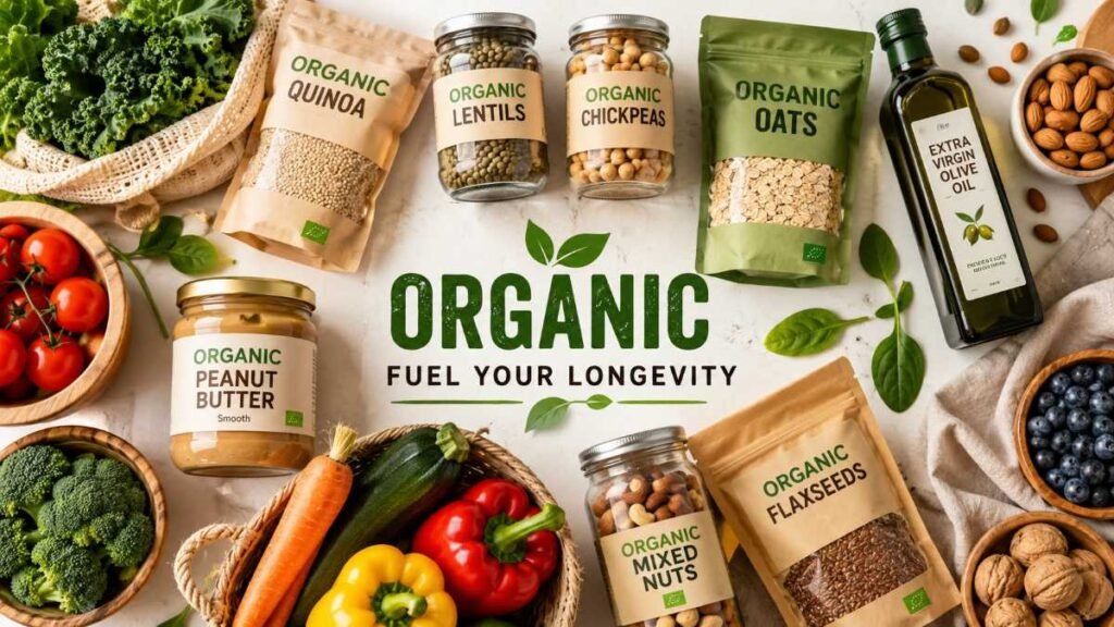Best organic food brand collection for longevity
